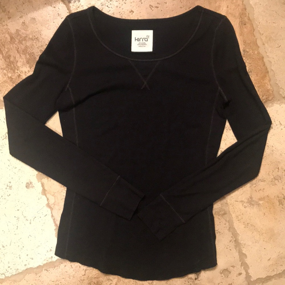 Kirra Black Longsleeve Thermal Shirt